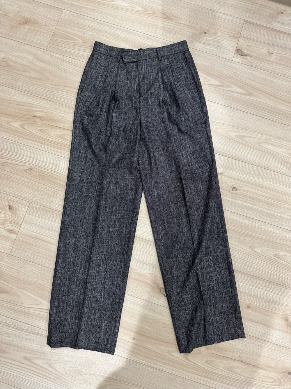 ASOS Charcoal Gray Pleated Dress Pants